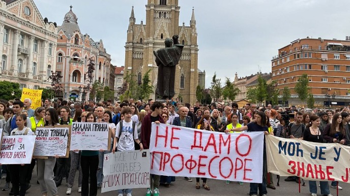 Protest podrške profesorima